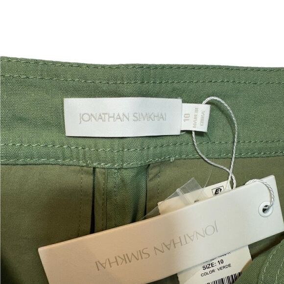 NEW Simkhai Carolina Utility Pant Verde Green Size 10 - Picture 10 of 12